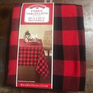 Buffalo check tablecloth